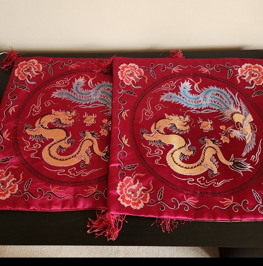 Set Of Two Indian Ethnic Cushion Covers For Home Decor, Patio.
